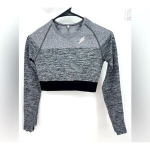 Doyoueven Crop Top Long Sleeve Workout Shirt Athletic Wear size‎ S